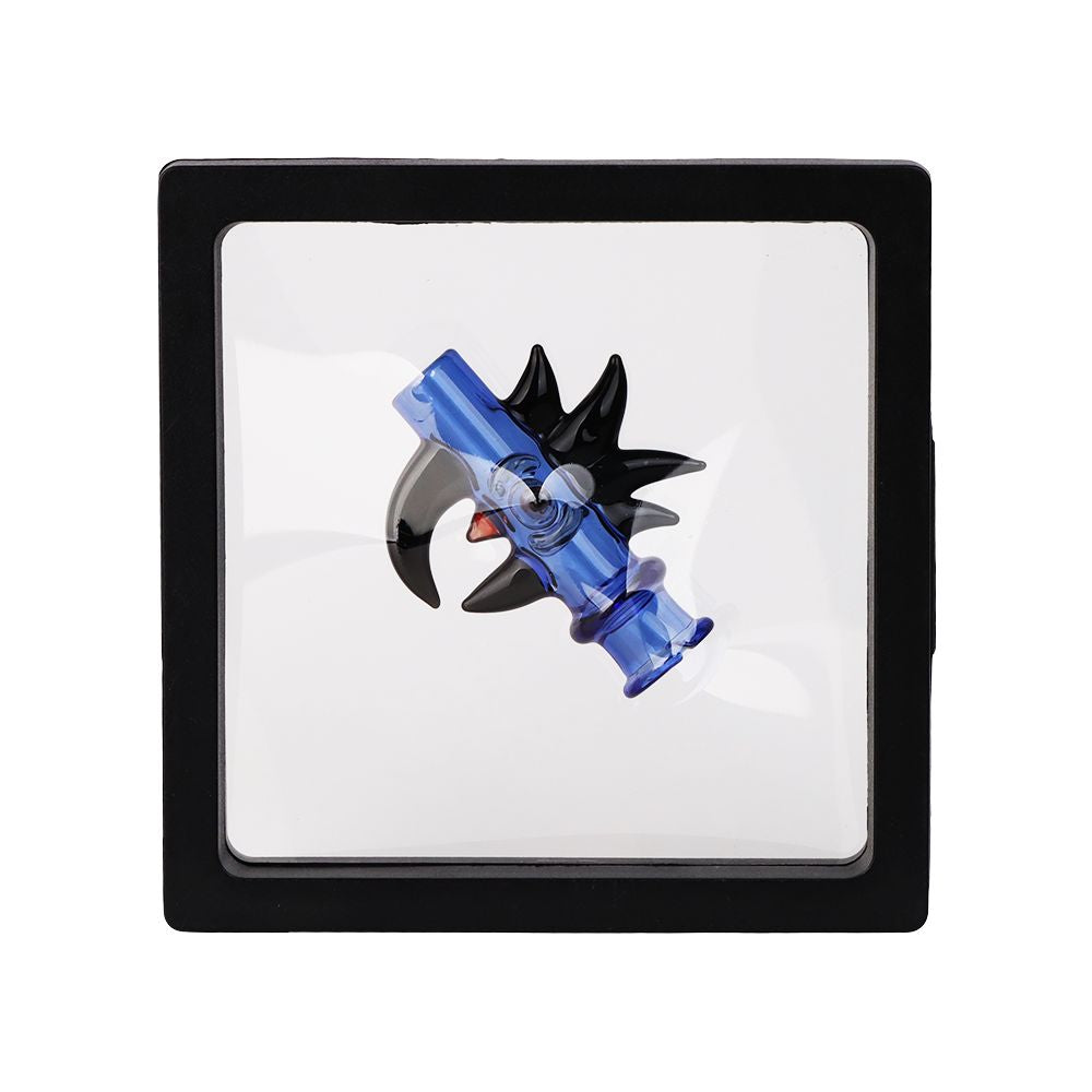 Pulsar Cockatoo Glass Mouthpeice Attachment for Puffco Pivot w/ Display Stand - RANDOM COLOR