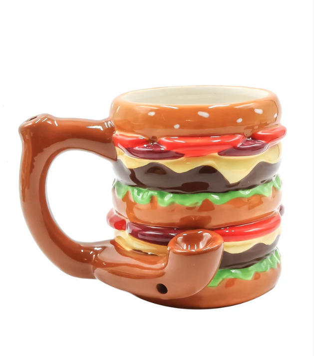 Double Cheese Burger Ceramic Mug Pipe | Fashioncraft