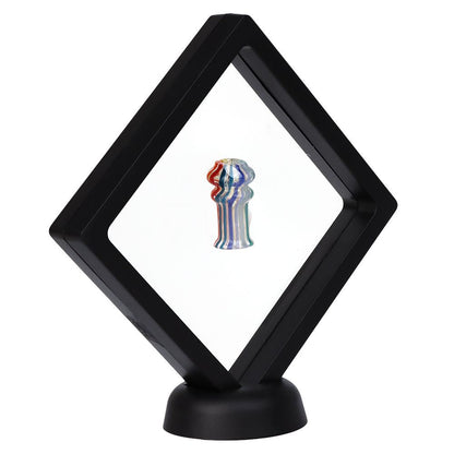 Pulsar Rainbow w/ Opal Glass Mouthpiece Attachment for Puffco Pivot w/ Display Stand - RANDOM COLOR