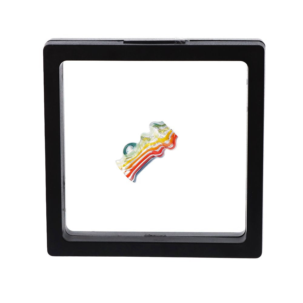 Pulsar Rainbow w/ Opal Glass Mouthpiece Attachment for Puffco Pivot w/ Display Stand - RANDOM COLOR