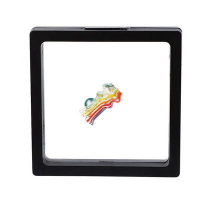 Pulsar Rainbow w/ Opal Glass Mouthpiece Attachment for Puffco Pivot w/ Display Stand - RANDOM COLOR