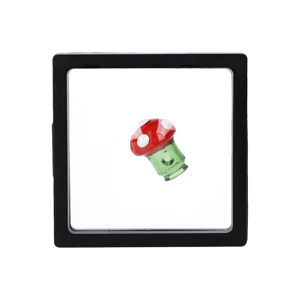 Pulsar Mushroom Glass Mouthpiece Attachment for Puffco Pivot w/ Display Stand - RANDOM COLOR