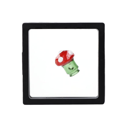 Pulsar Mushroom Glass Mouthpiece Attachment for Puffco Pivot w/ Display Stand - RANDOM COLOR