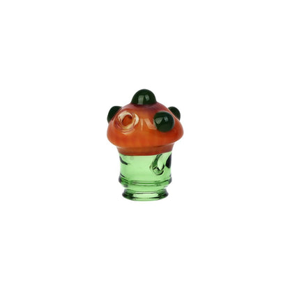 Pulsar Mushroom Glass Mouthpiece Attachment for Puffco Pivot w/ Display Stand - RANDOM COLOR