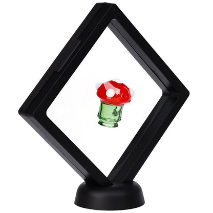 Pulsar Mushroom Glass Mouthpiece Attachment for Puffco Pivot w/ Display Stand - RANDOM COLOR