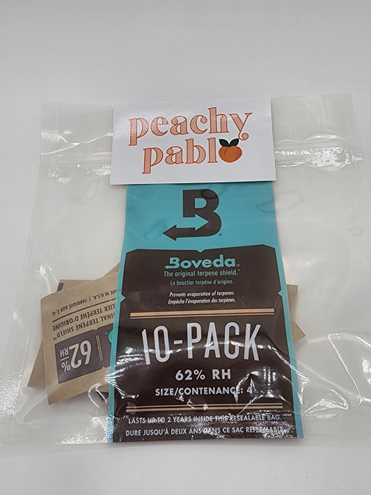 Boveda™ 62% RH 2-Way Humidity Control - Protects & Restores - Size 4 - 10 Count