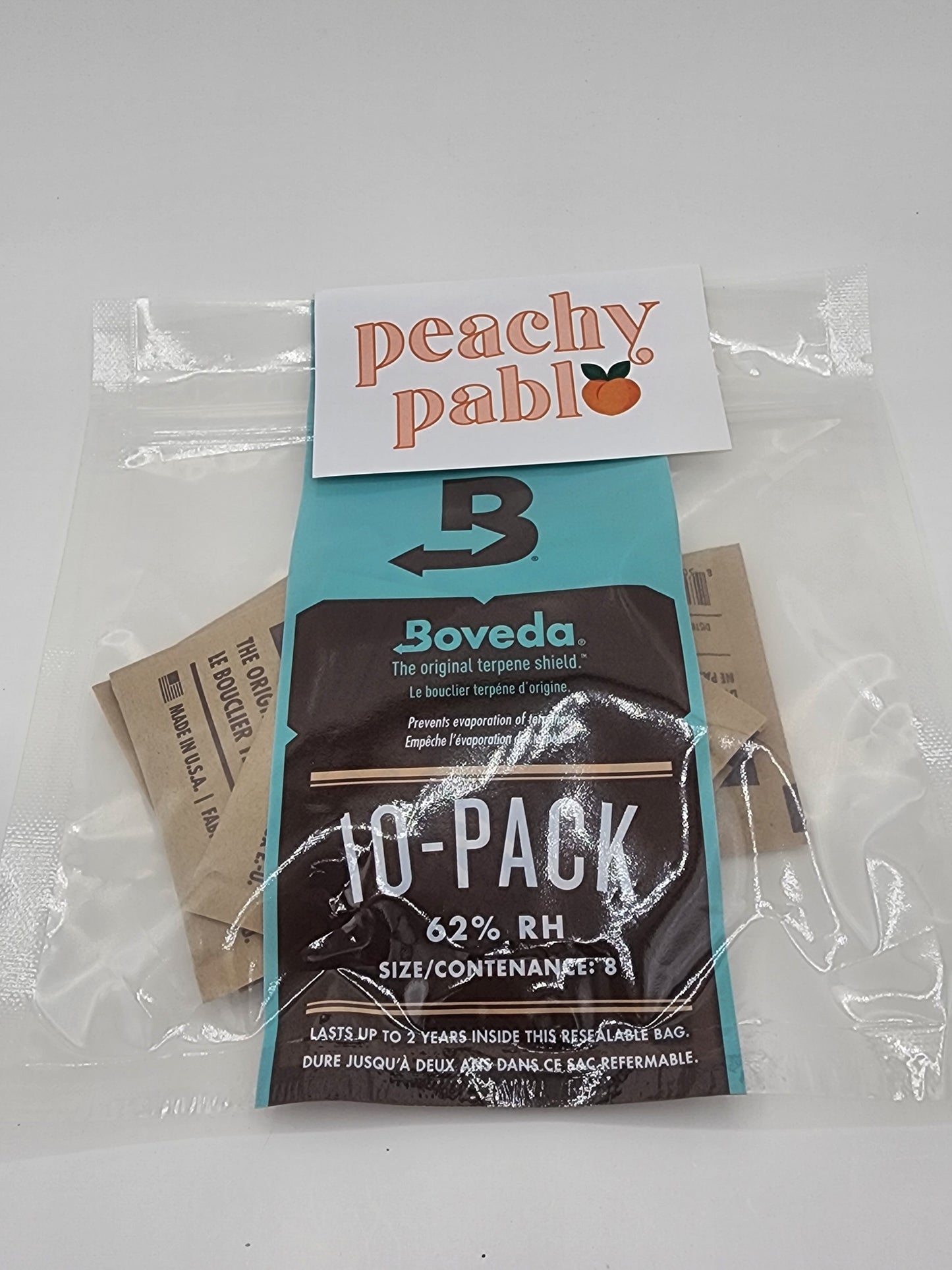 Boveda™ 62% RH 2-Way Humidity Control - Protects & Restores - Size 8 - 10 Count