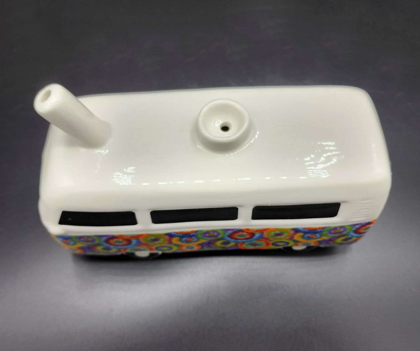 70's Retro Vintage Flowers Bus Ceramic Pipe | Peachy Pablo