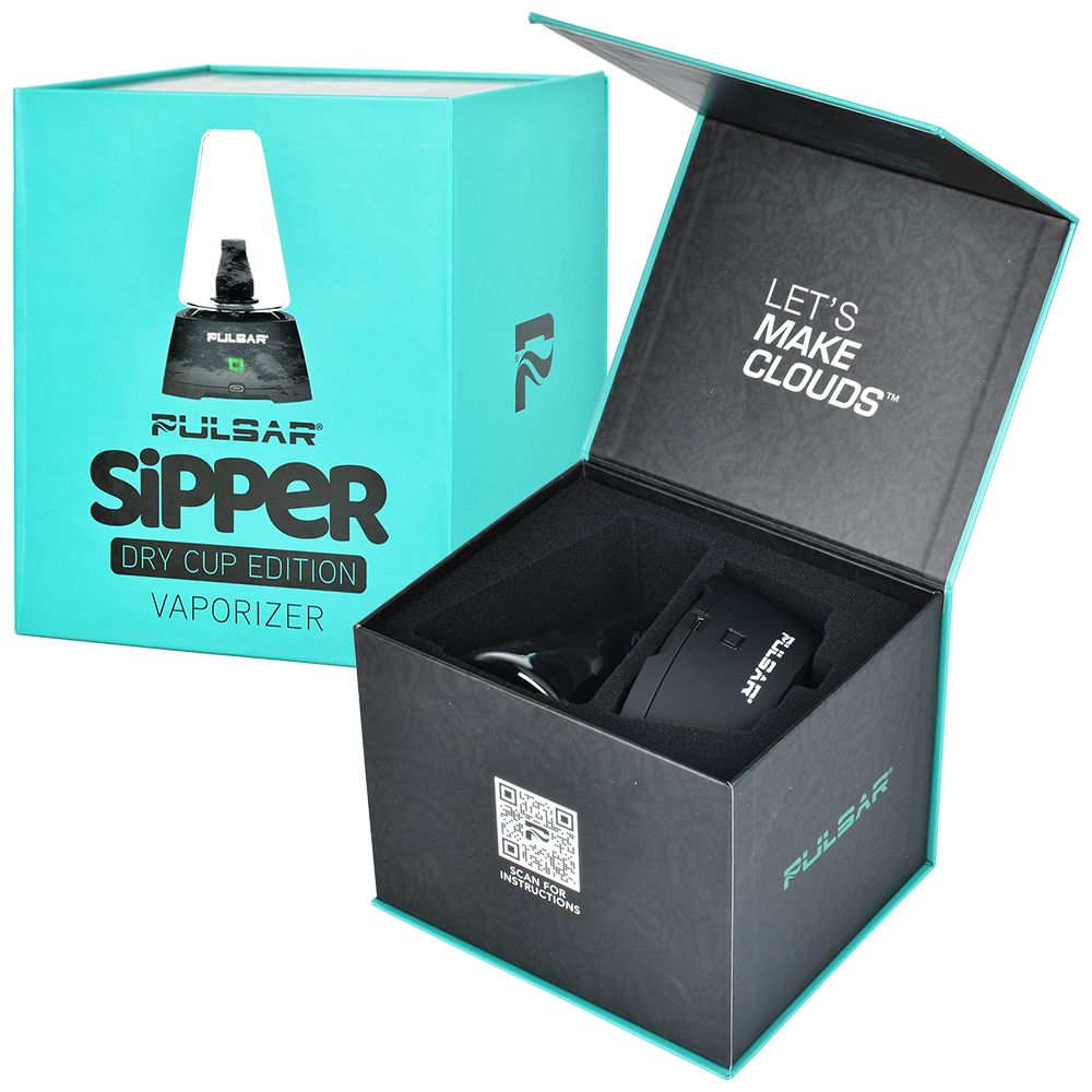 Pulsar Sipper Dual Use Concentrate or 510 Cartridge w/ Dry Cup - 1500mAh / Black