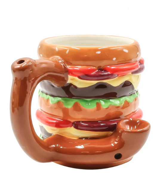 Double Cheese Burger Ceramic Mug Pipe | Fashioncraft