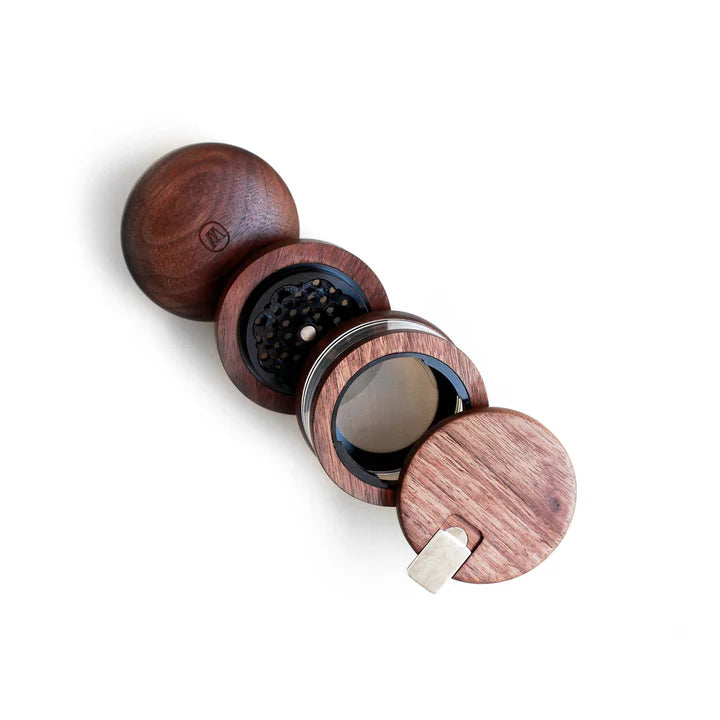 Marley Natural Wood Grinder - Large 4-Piece (Black Walnut)