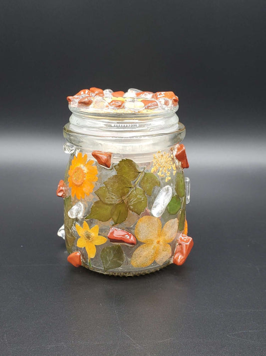 Orange Stash Jar | Moonray Resin