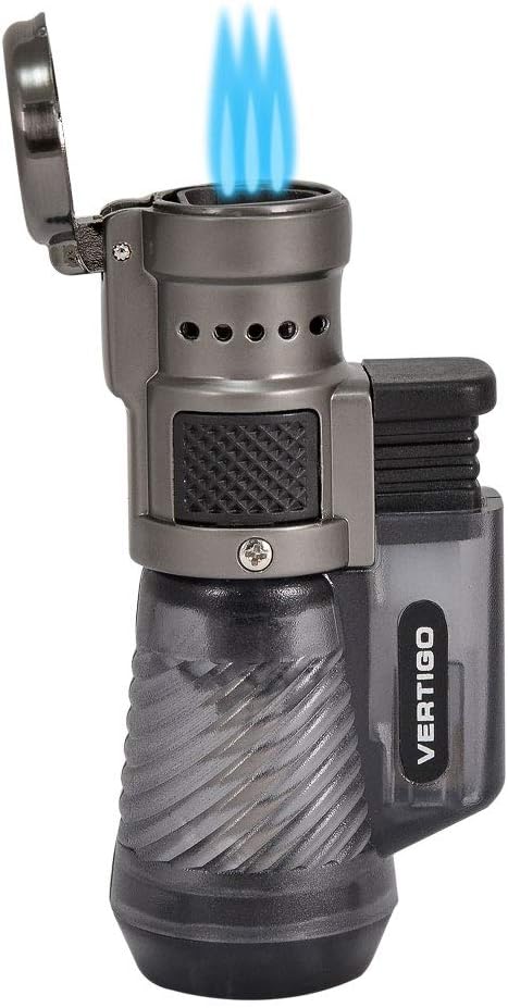 Vertigo by Lotus Cyclone Triple Torch Lighter (For DynaVap and Cigar Lighting)