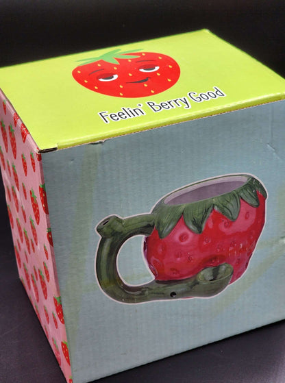 Strawberry Wake and Bake Mug Pipe | Fashioncraft